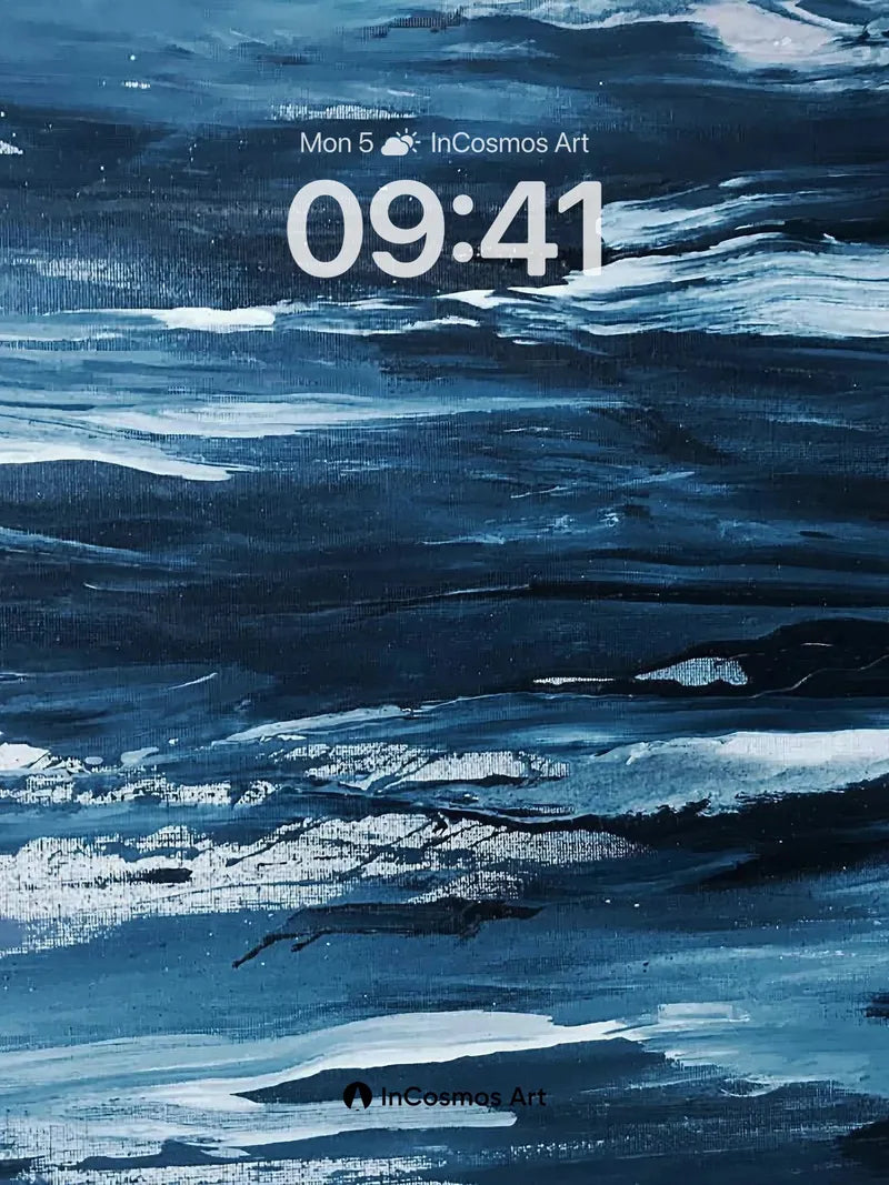 Deep Currents Wallpaper with Whispering Waves