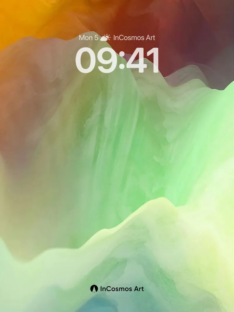 Luminous Mirage Wallpaper with Ethereal Peaks