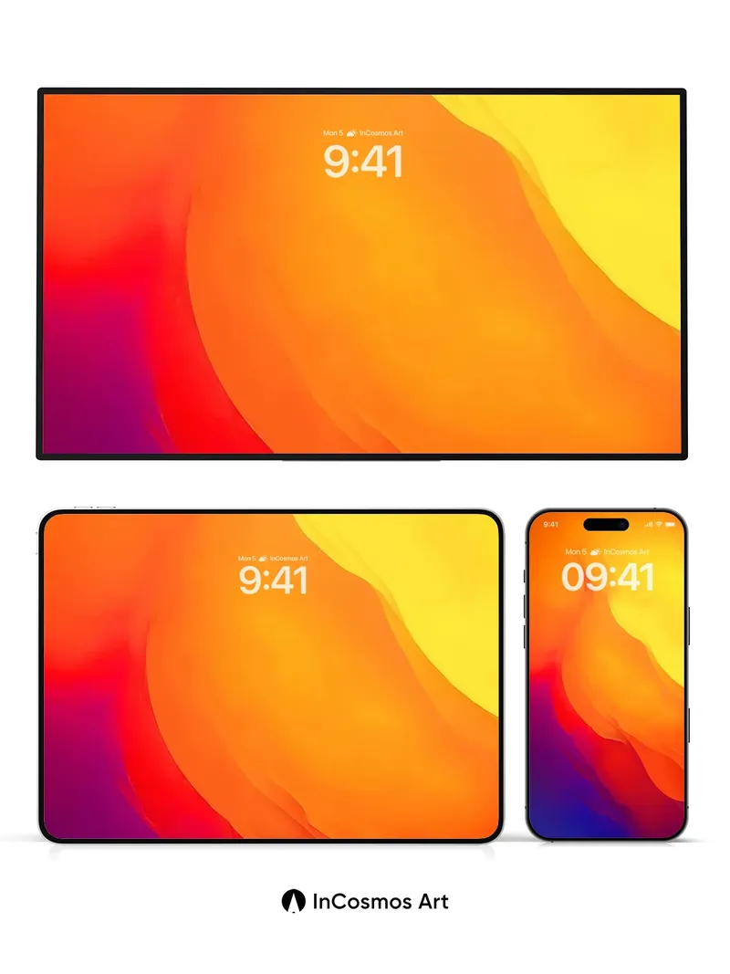 Incandescent Flow Wallpaper with Liquid Light