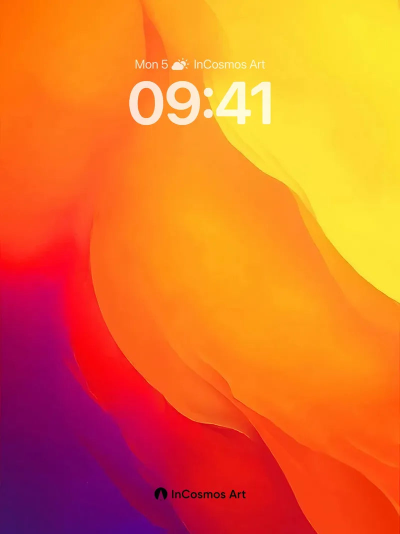 Incandescent Flow Wallpaper with Liquid Light