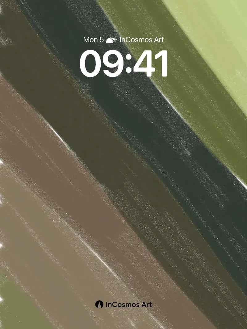 Earthy Pulse Wallpaper with Brushstroke Depth