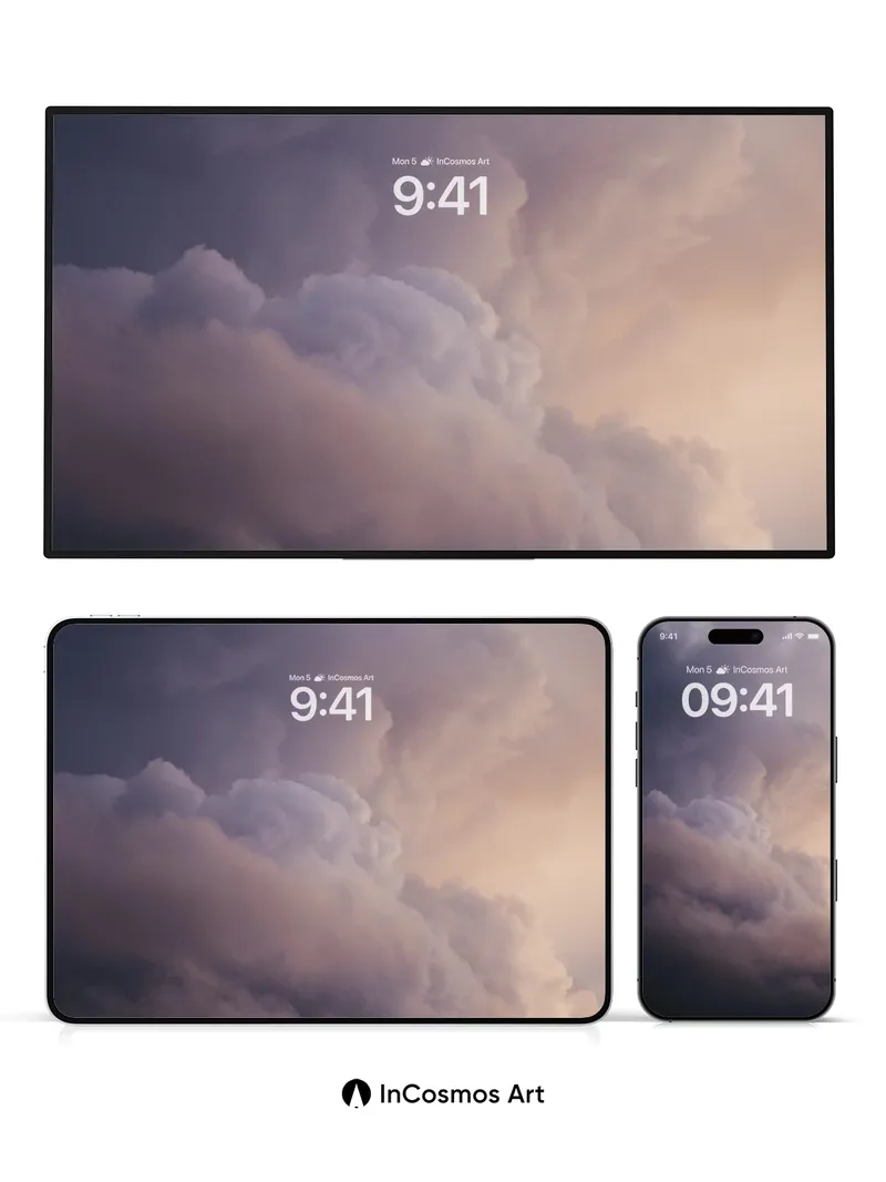 Storm's Breath Wallpaper with Amber Veil