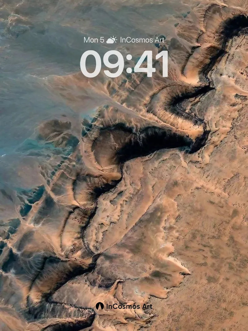 Desert Vein Wallpaper with Earth's Pulse