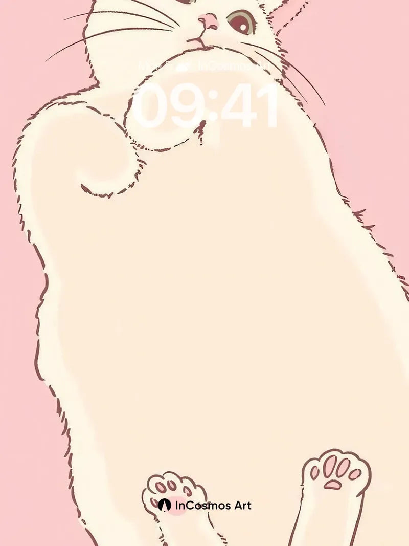 Soft Purr Wallpaper with Whiskered Gaze wallpaper for iPhone, iPad & Mac