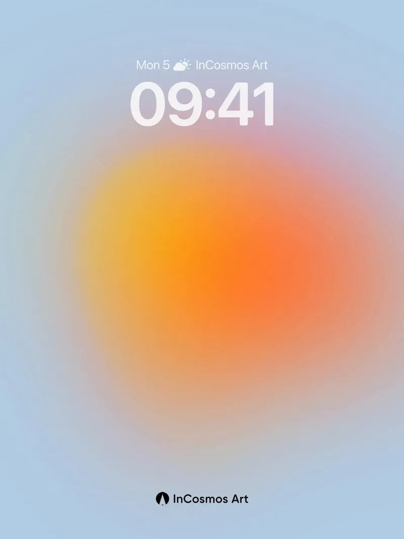 Hazy Ember Wallpaper with Soft Gradient Bloom