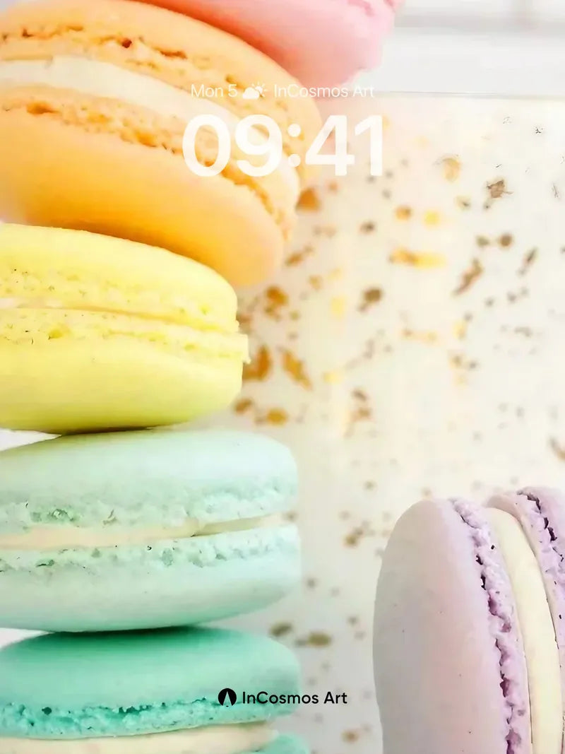 Pastel Cascade Wallpaper with Macaron Hues