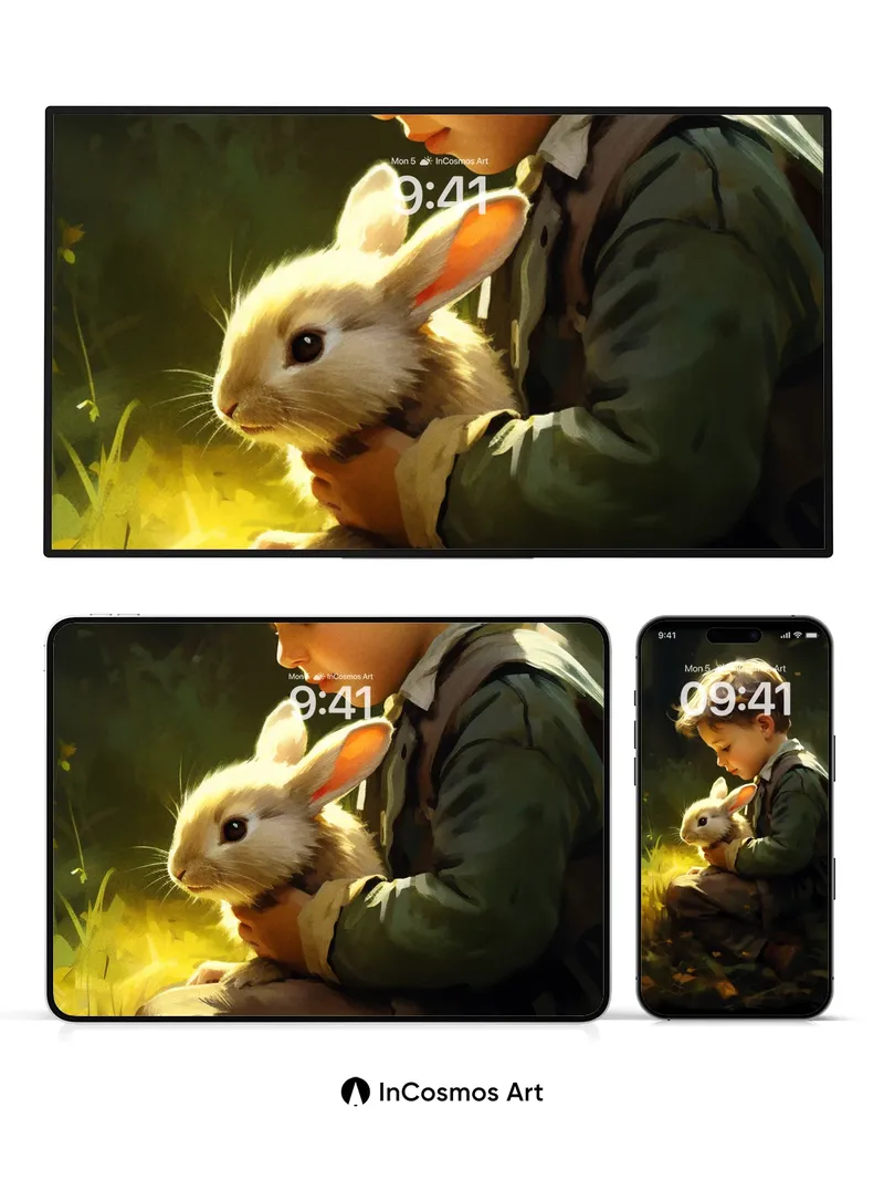 Golden Hush Wallpaper with Whispering Light