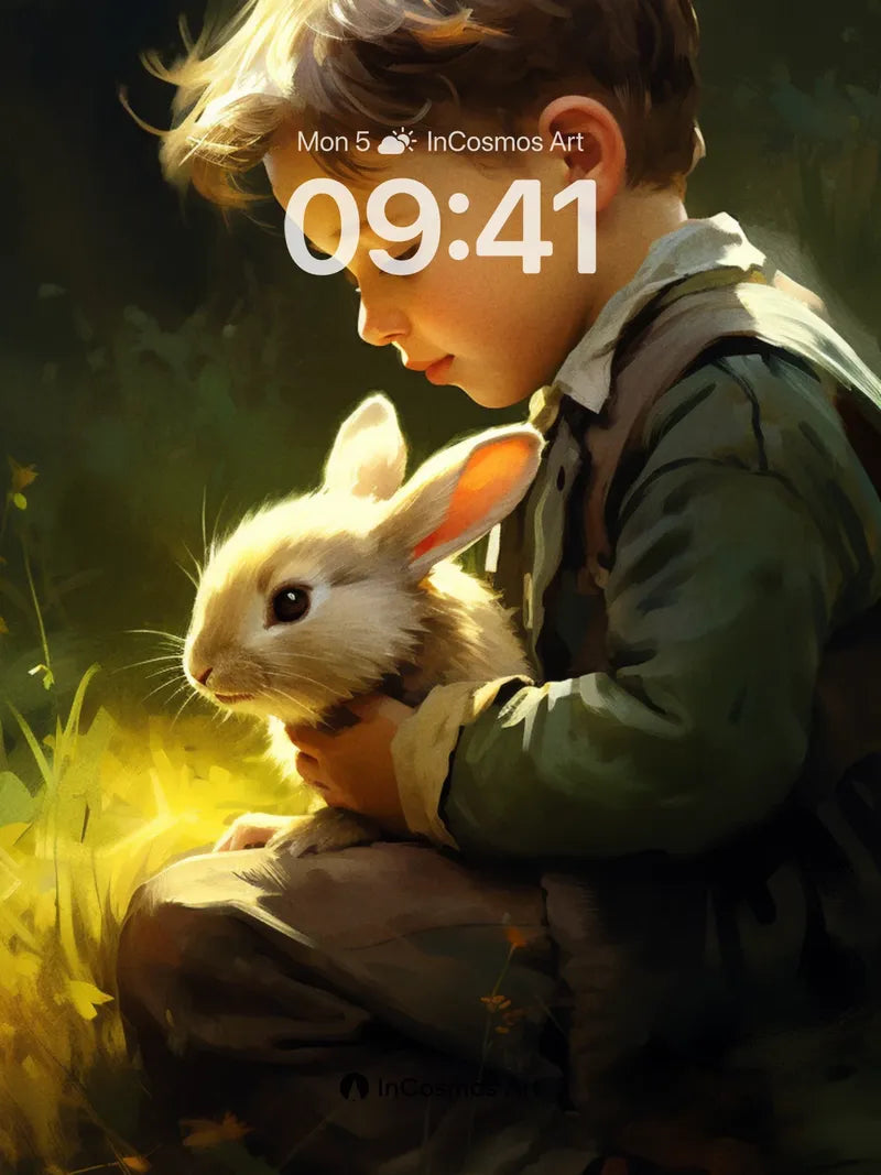 Golden Hush Wallpaper with Whispering Light