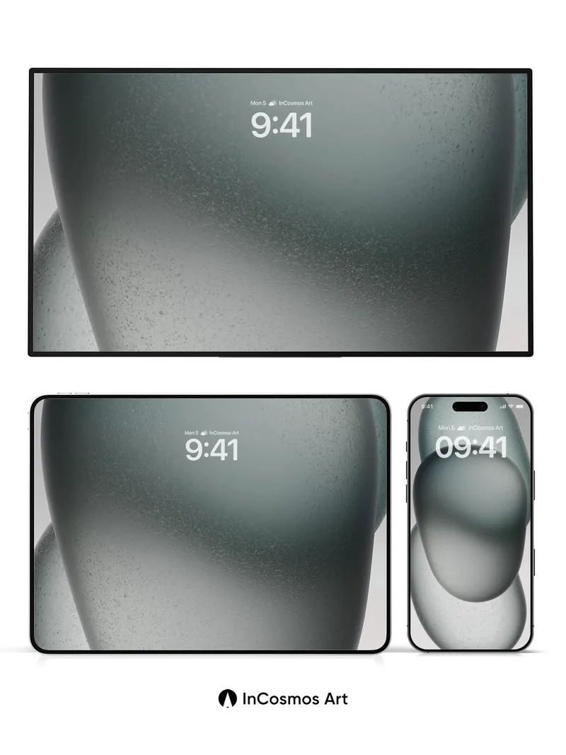 Serenity Stone Wallpaper with Frosted Depth