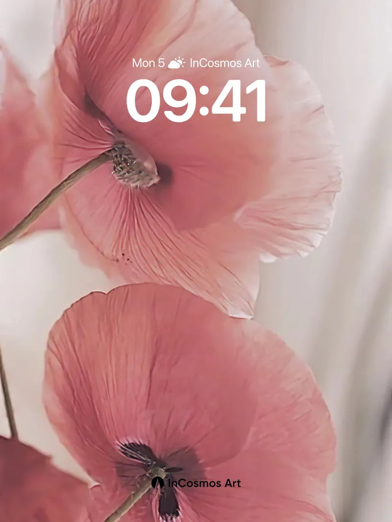 Soft Whisper Wallpaper with Petal Veil