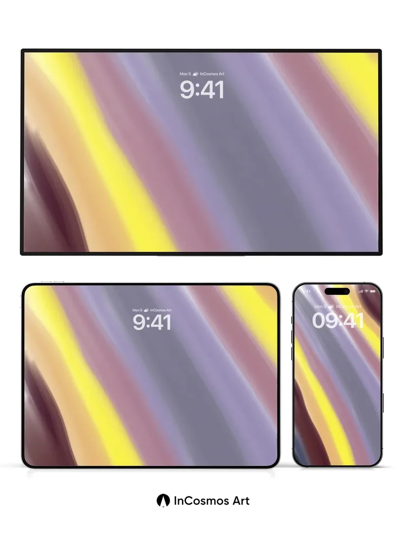 Luminous Veil Wallpaper with Swirling Hues