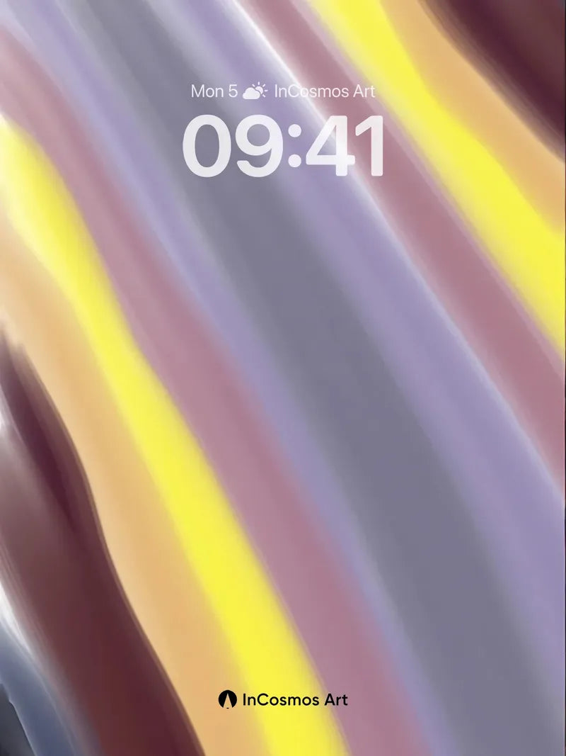 Luminous Veil Wallpaper with Swirling Hues