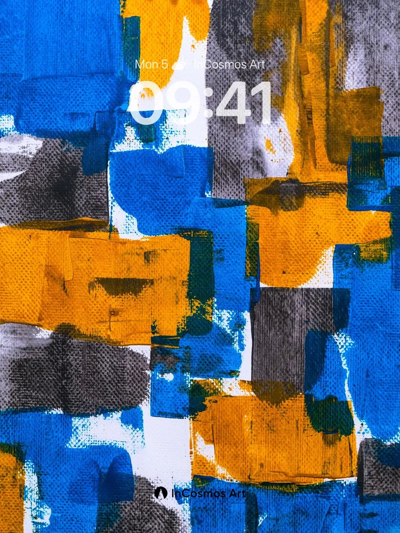 Electric Pulse Wallpaper with Textured Blocks wallpaper for iPhone, iPad & Mac