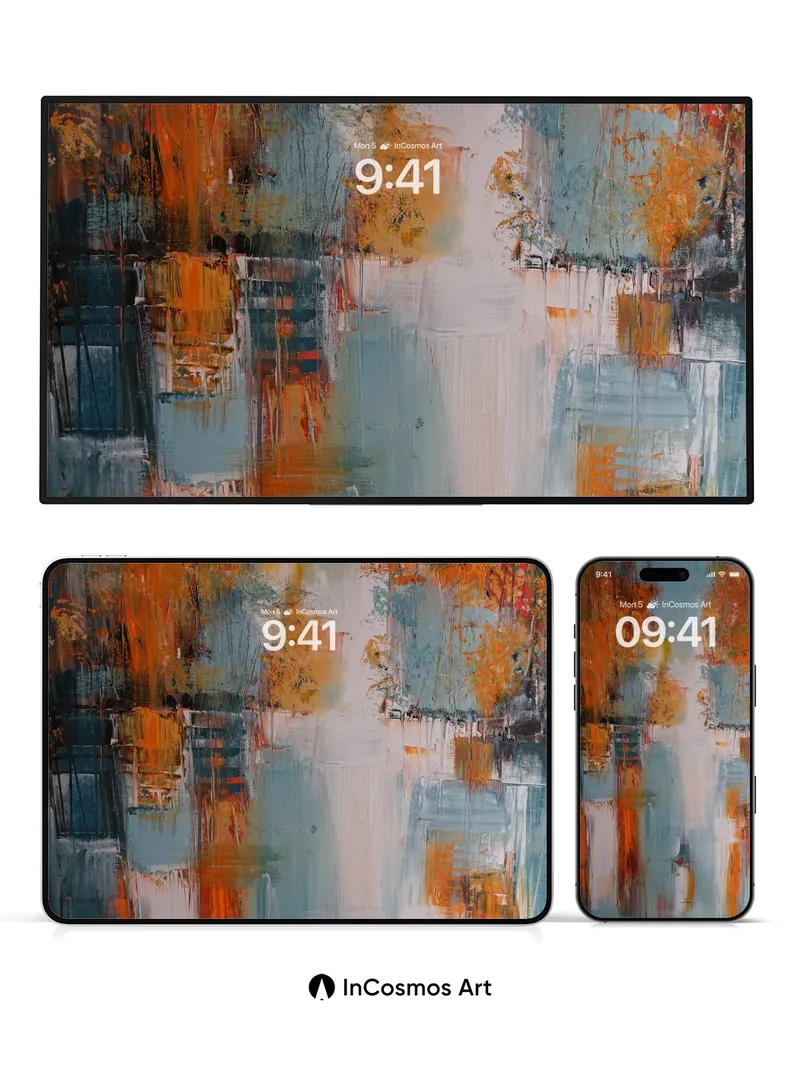 Autumn Hush Wallpaper with Reflective Waterways