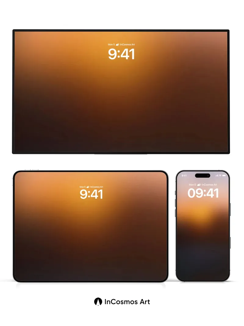 Golden Hush Wallpaper with Soft Blur