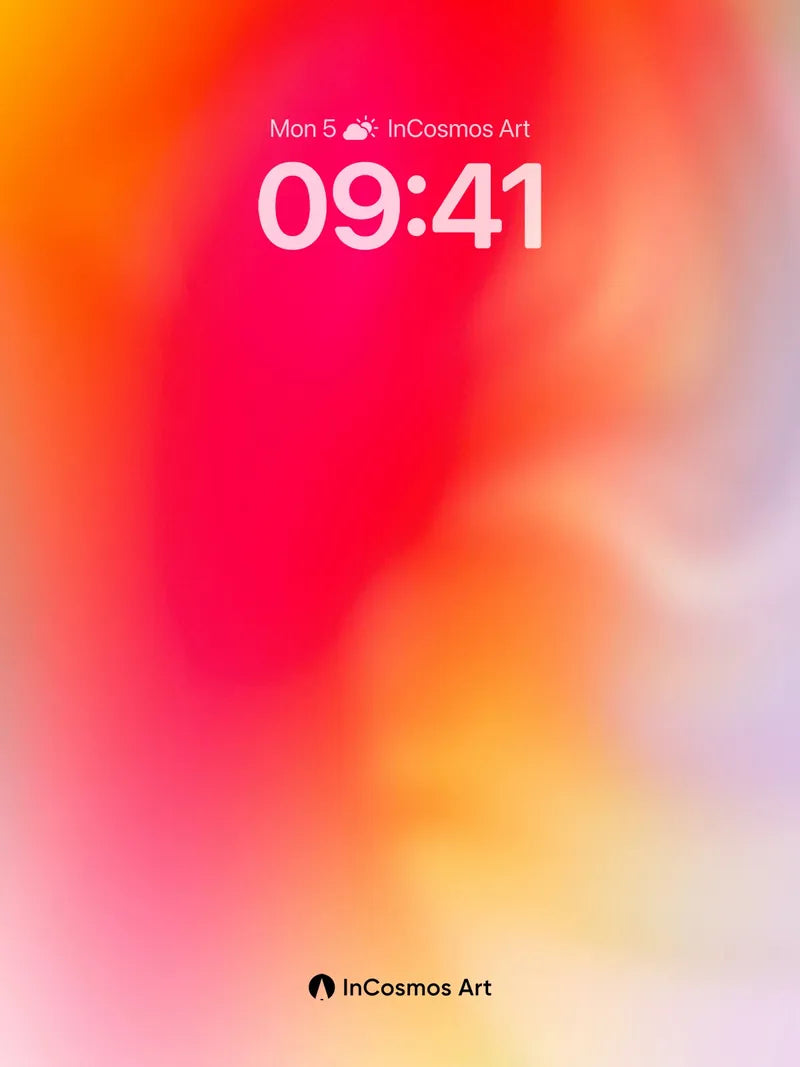 Blazing Horizon Wallpaper with Liquid Light