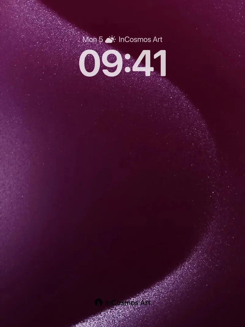 Velvet Wave Wallpaper with Cosmic Dust