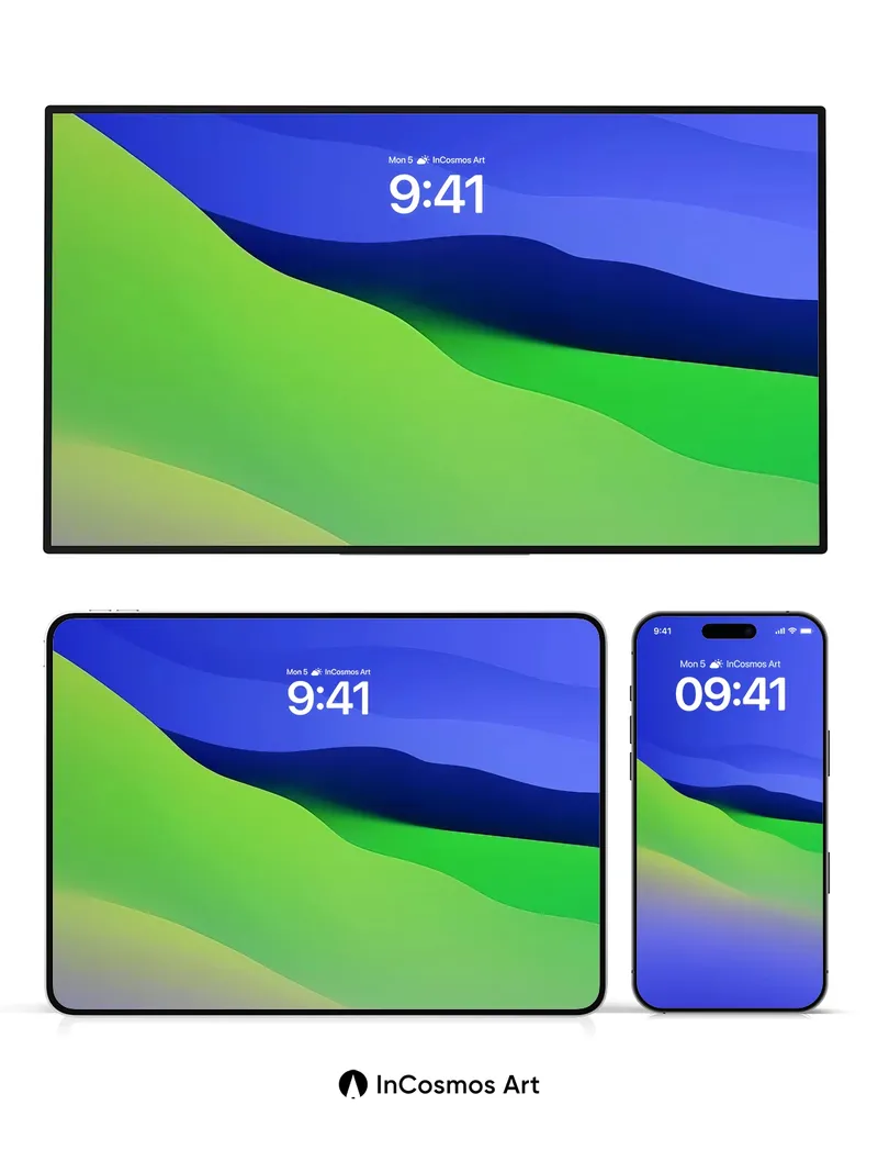 Luminous Ridge Wallpaper with Ethereal Hues