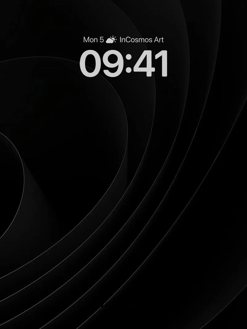 Void Spiral Wallpaper with Ethereal Lines