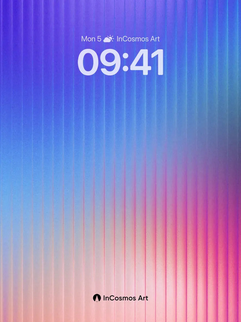 Luminous Veil Wallpaper with Vertical Pulse