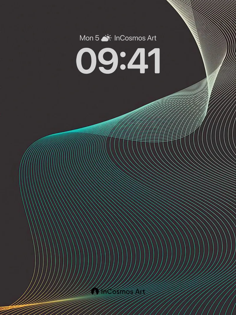 Silken Flow Wallpaper with Gradient Veins