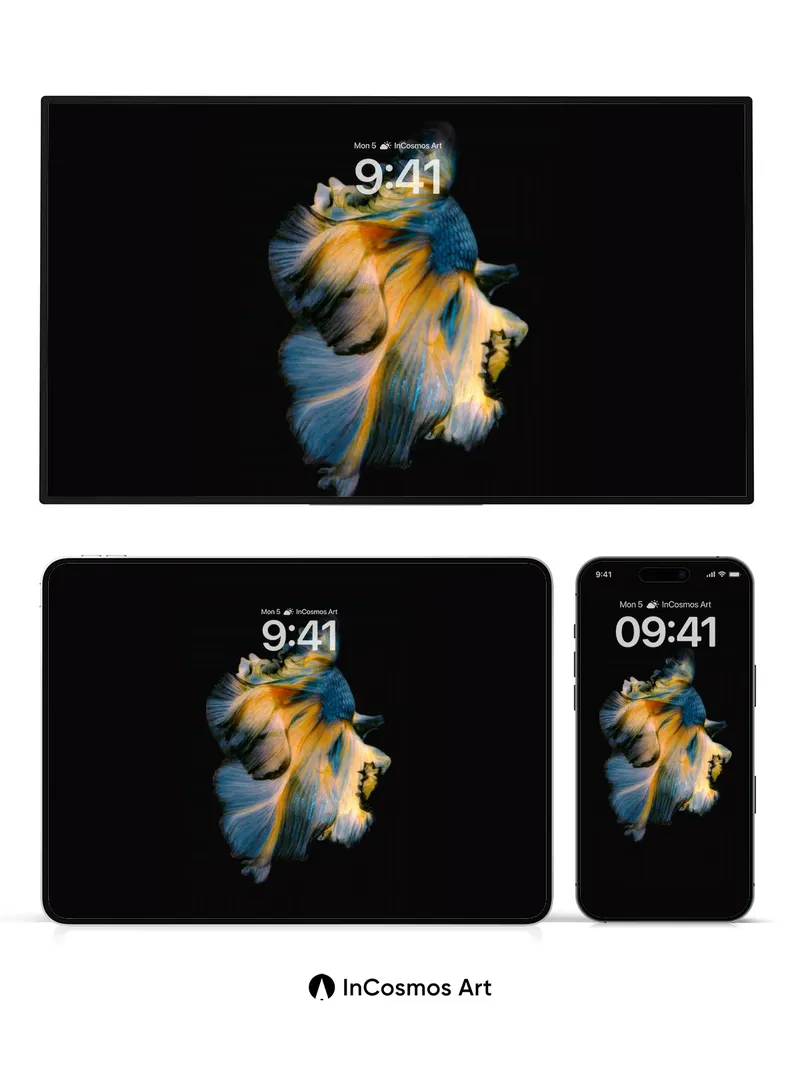 Floating Petal Wallpaper with Ethereal Light