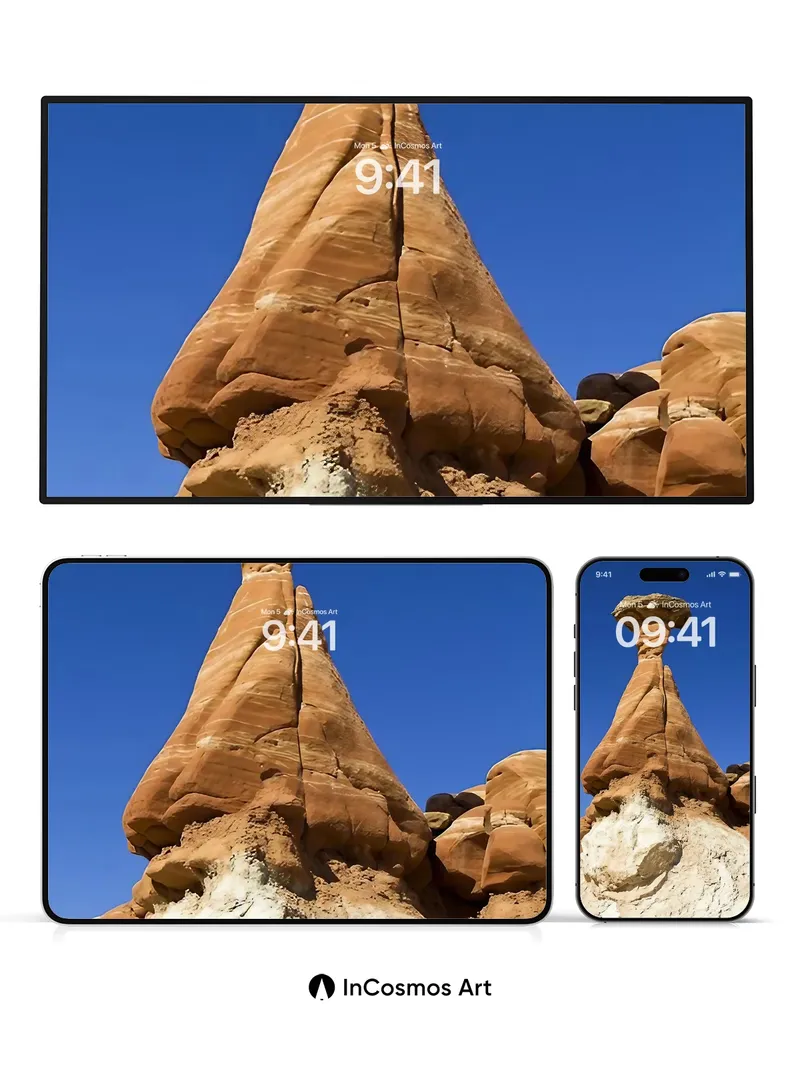 Desert Sentinel Wallpaper with Stone Whisper