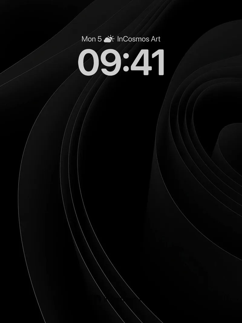 Void Spiral Wallpaper with Silent Curves