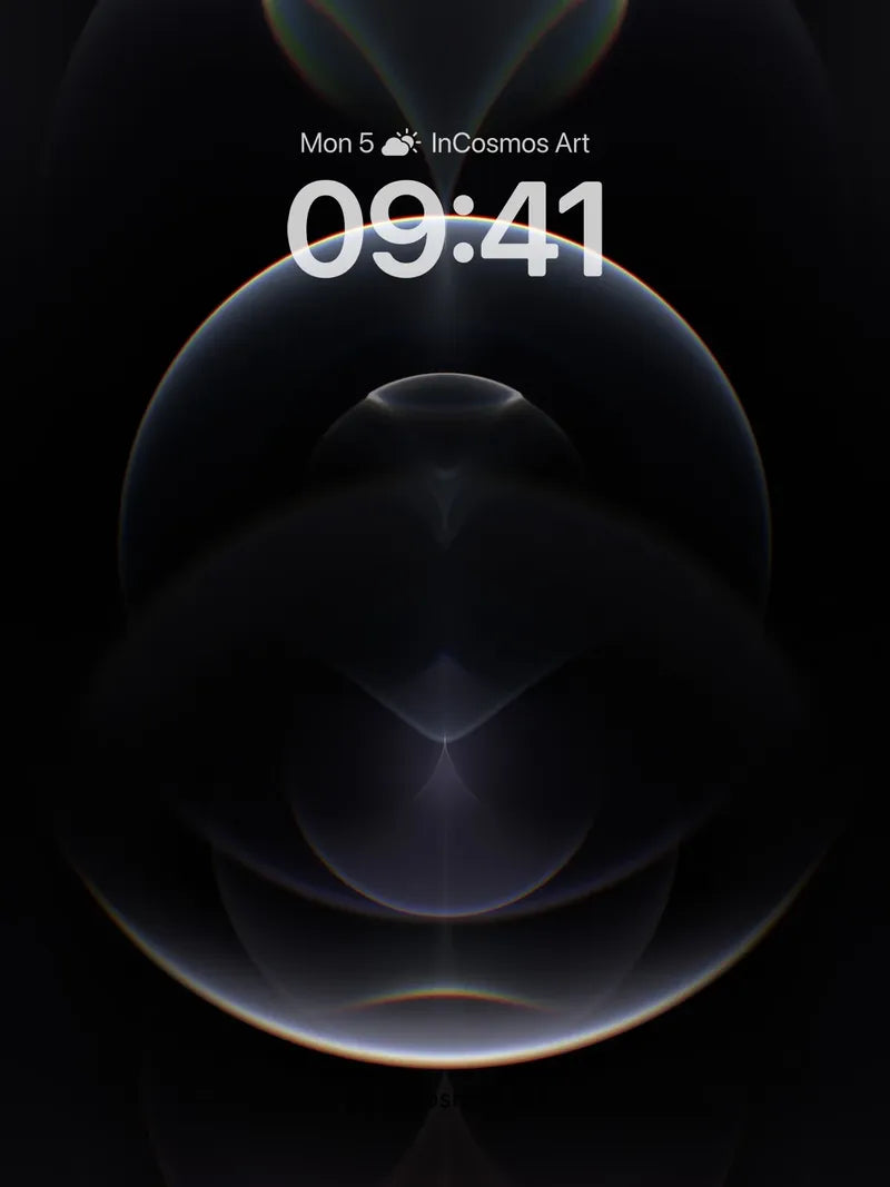 Void Bloom Wallpaper with Ethereal Light Veins