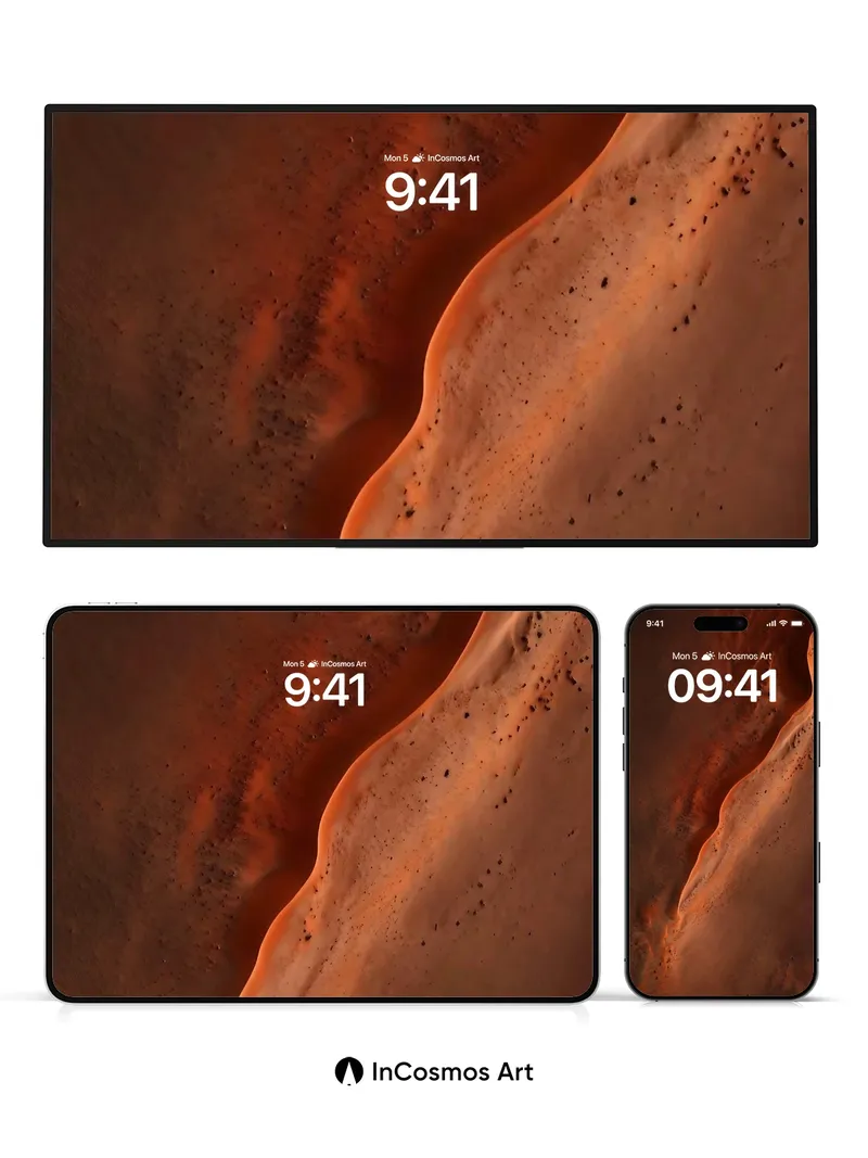 Desert Pulse Wallpaper with Living Dunes