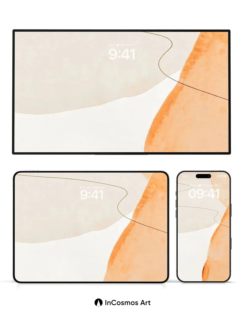 Serenity Drift Wallpaper with Whispering Lines