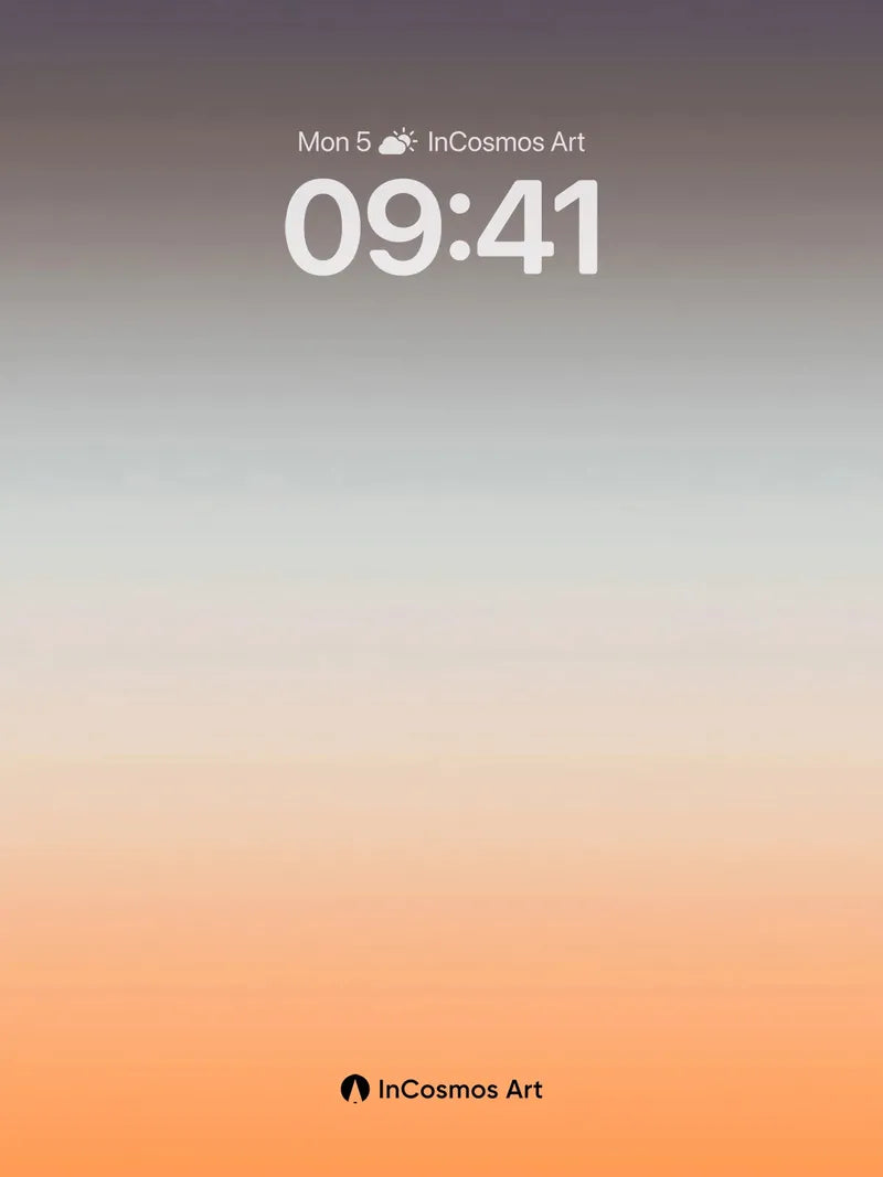 Serenity Gradient Wallpaper with Horizon Hush