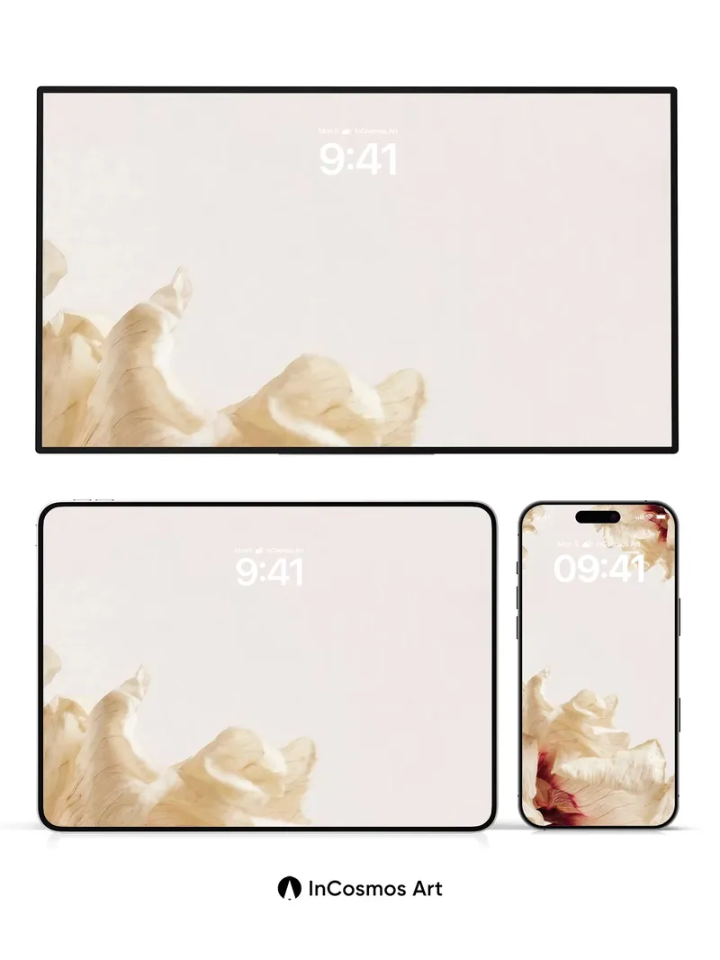 Silken Hush Wallpaper with Crimson Veins