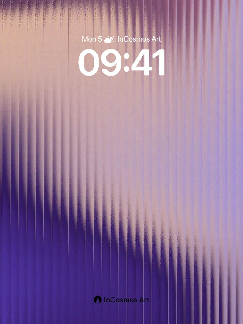 Luminous Veil Wallpaper with Vertical Pulse