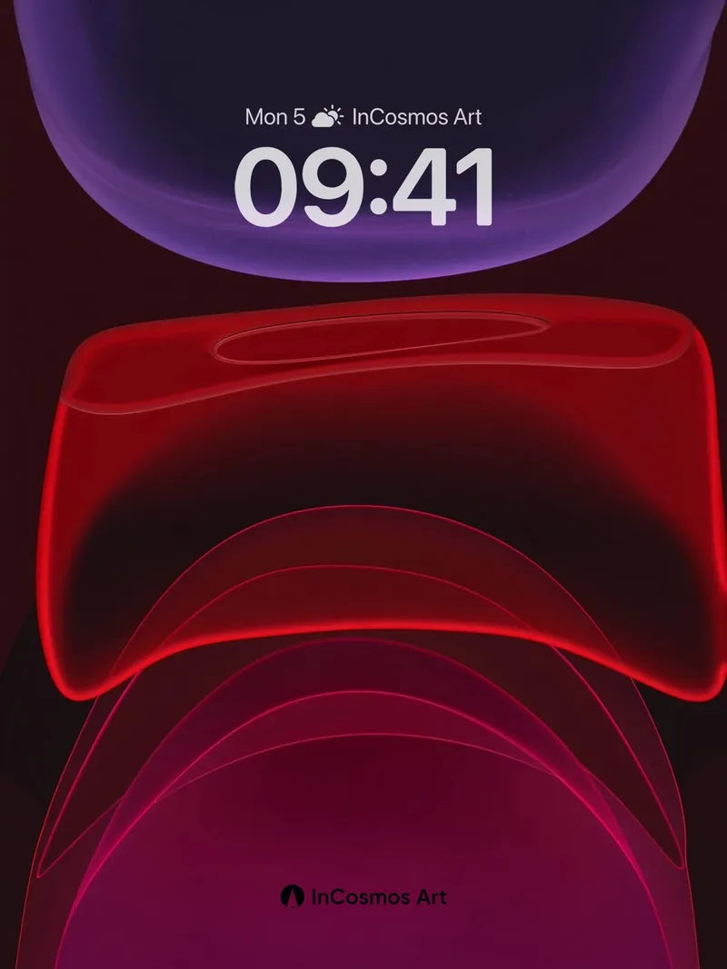 Neon Pulse Wallpaper with Liquid Light