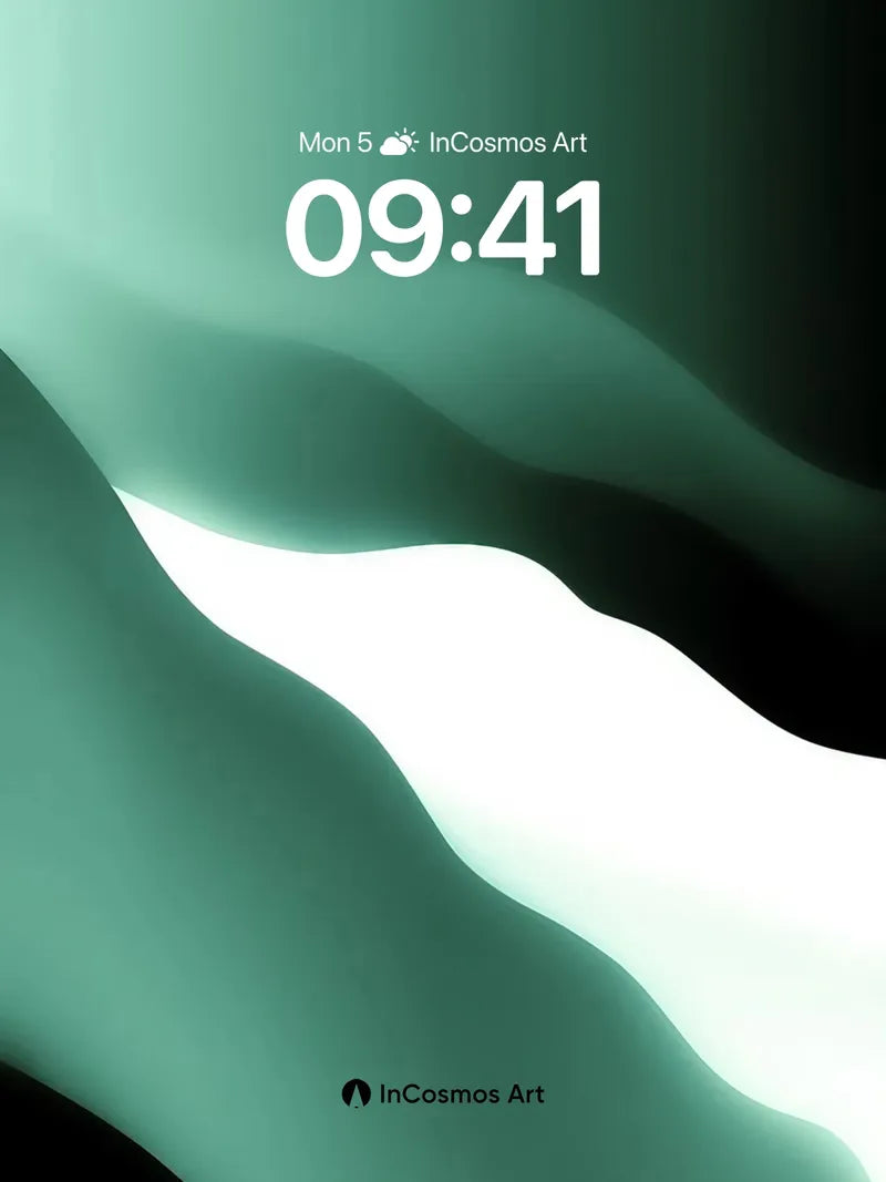 Luminous Trench Wallpaper with Ethereal Flow