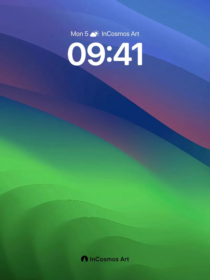 Liquid Horizon Wallpaper with Gradient Depth