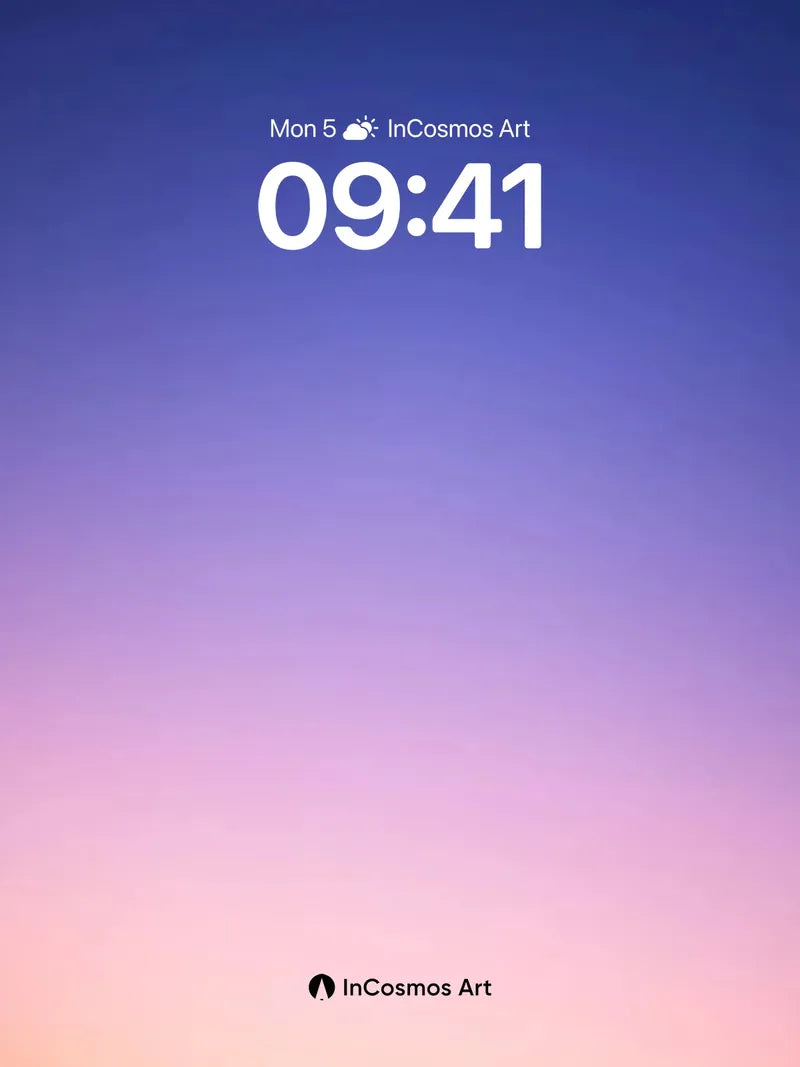 Serenity Gradient Wallpaper with Soft Horizon