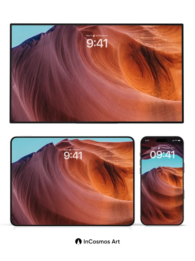 Canyon Whispers Wallpaper with Sky Portal
