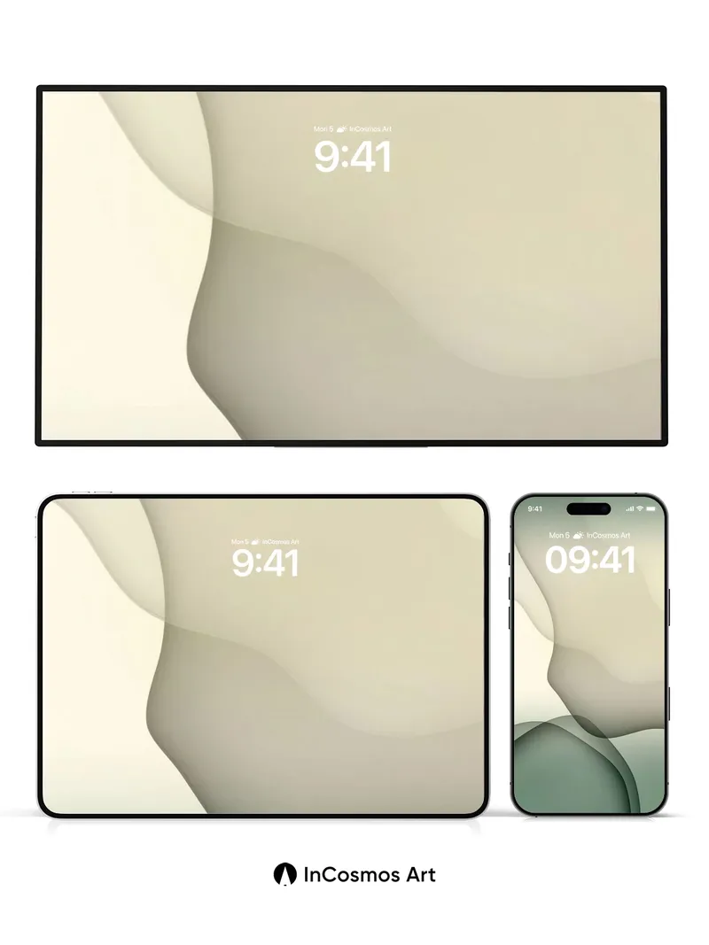 Serenity Drift Wallpaper with Soft Gradient Veils