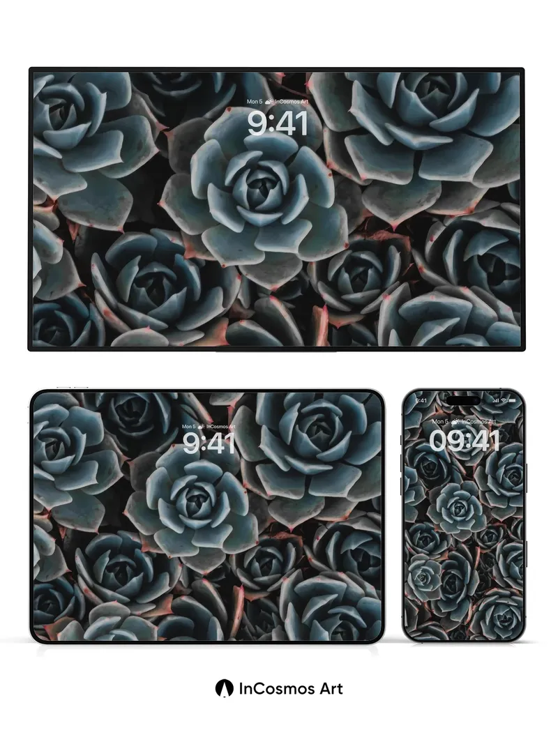 Midnight Rose Garden Wallpaper with Velvet Petals