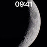 Silent Crescent Wallpaper with Lunar Craters wallpaper for iPhone, iPad & Mac