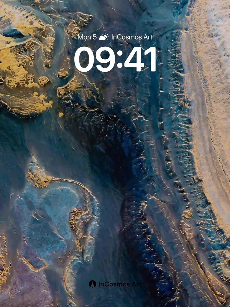 Canyon Pulse Wallpaper with Living Earth Veins