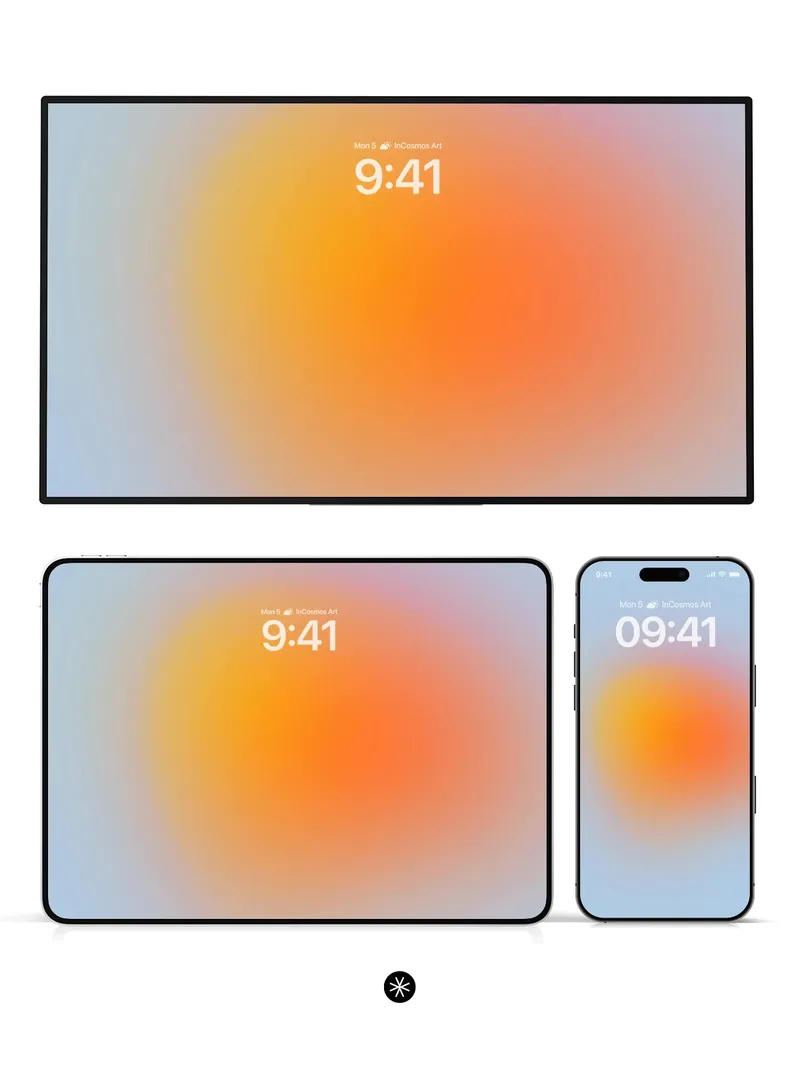Warm Gradient Flow Wallpaper