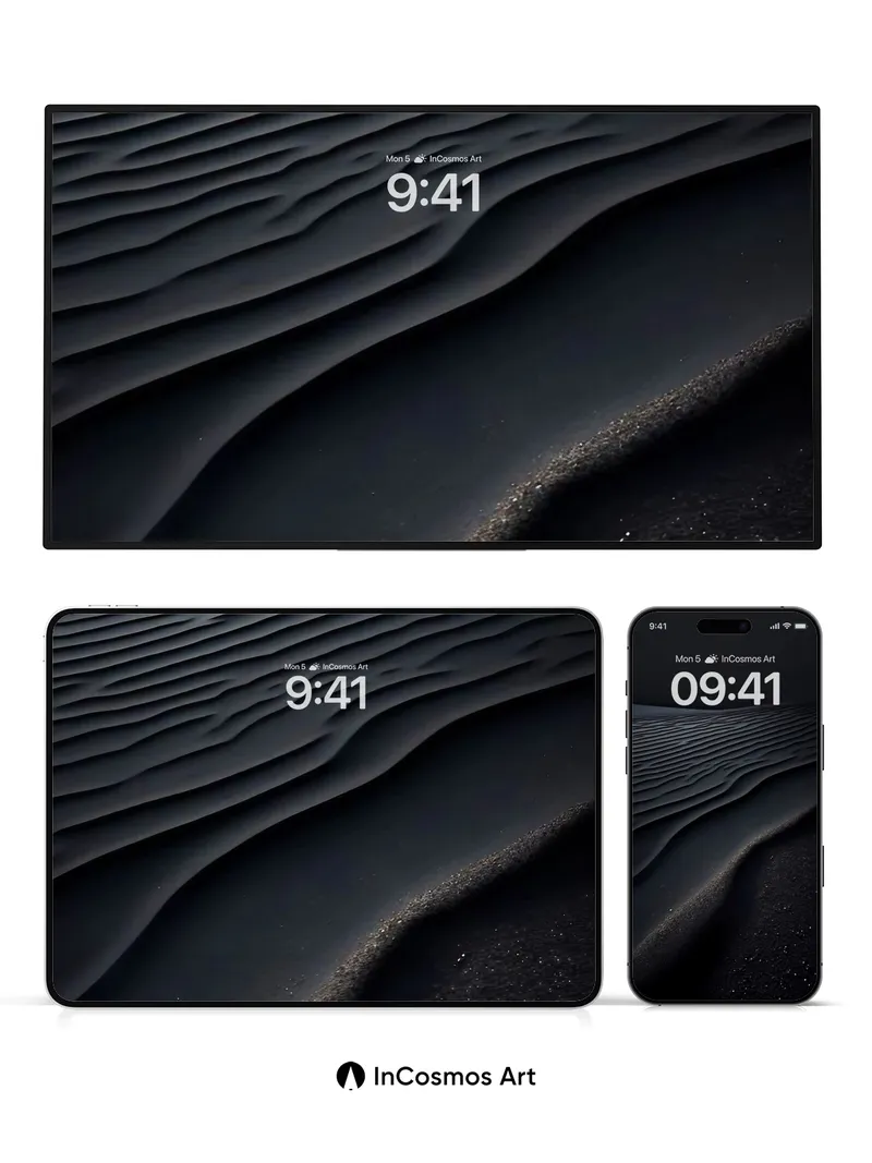 Midnight Dune Wallpaper with Whispering Ridges