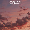 Crimson Veil Wallpaper with Crescent Moon wallpaper for iPhone, iPad & Mac