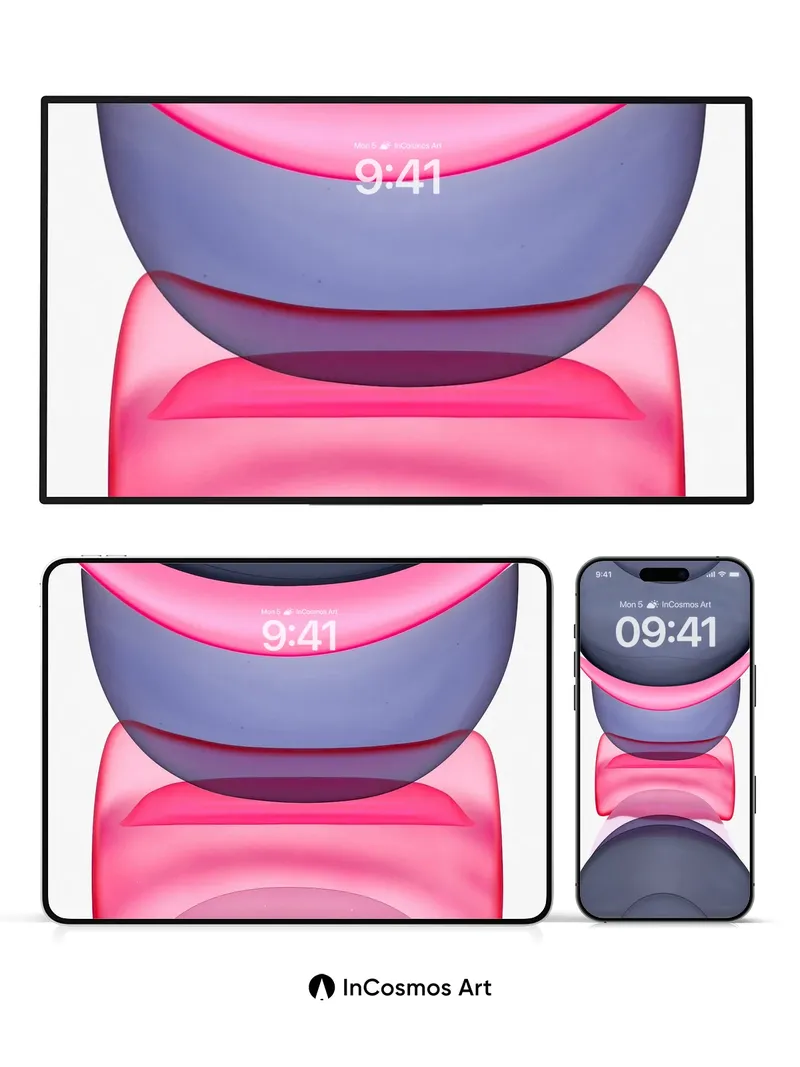 Neon Pulse Wallpaper with Liquid Light