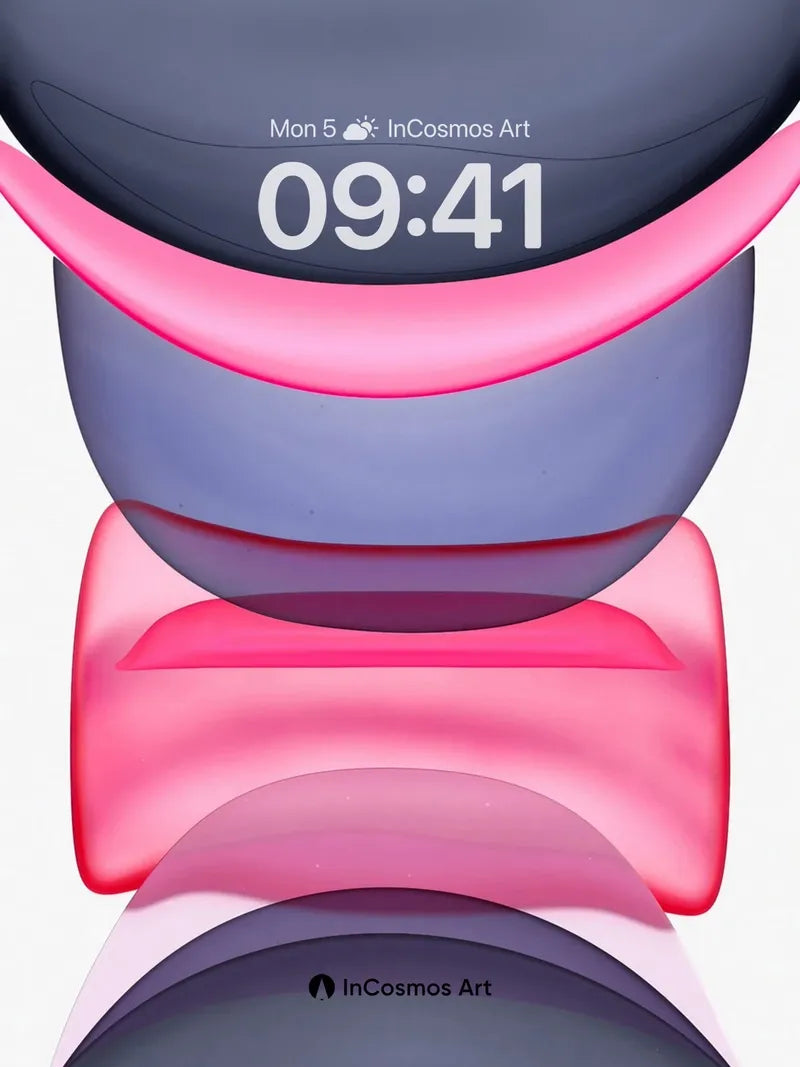 Neon Pulse Wallpaper with Liquid Light