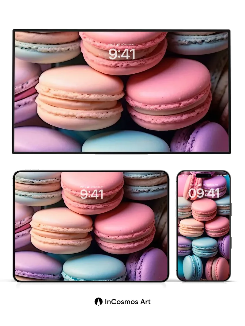 Pastel Hush Wallpaper with Macaron Dreams