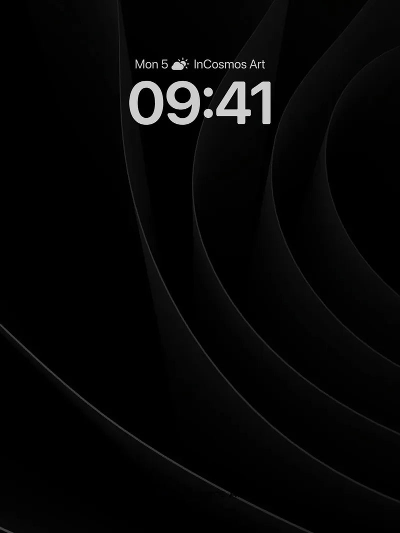 Silken Void Wallpaper with Subtle Curves